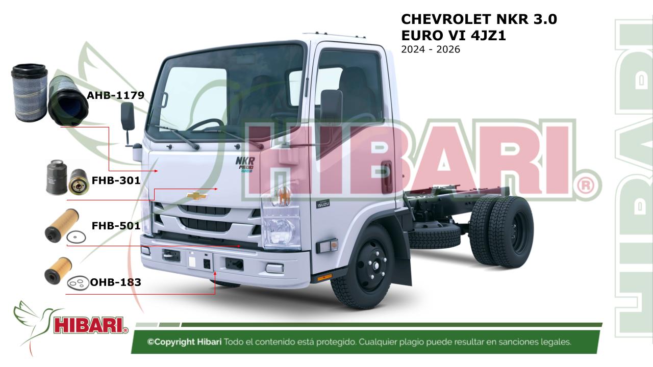 Lee más sobre el artículo CHEVROLET NKR 3.0  EURO VI 4JZ1  2024 – 2026